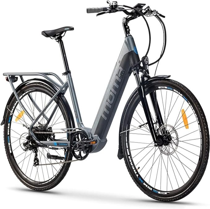 bicicleta electrica moma ebike ciudad 28 pro