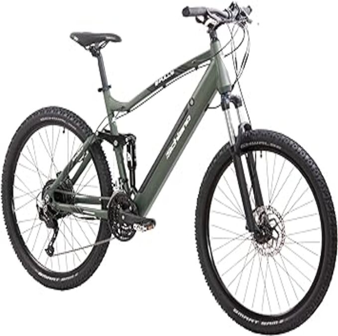 bicicleta electrica F.lli Schiano E- Fully Bicicleta eléctrica, MTB Unisex-Adult, 27.5''